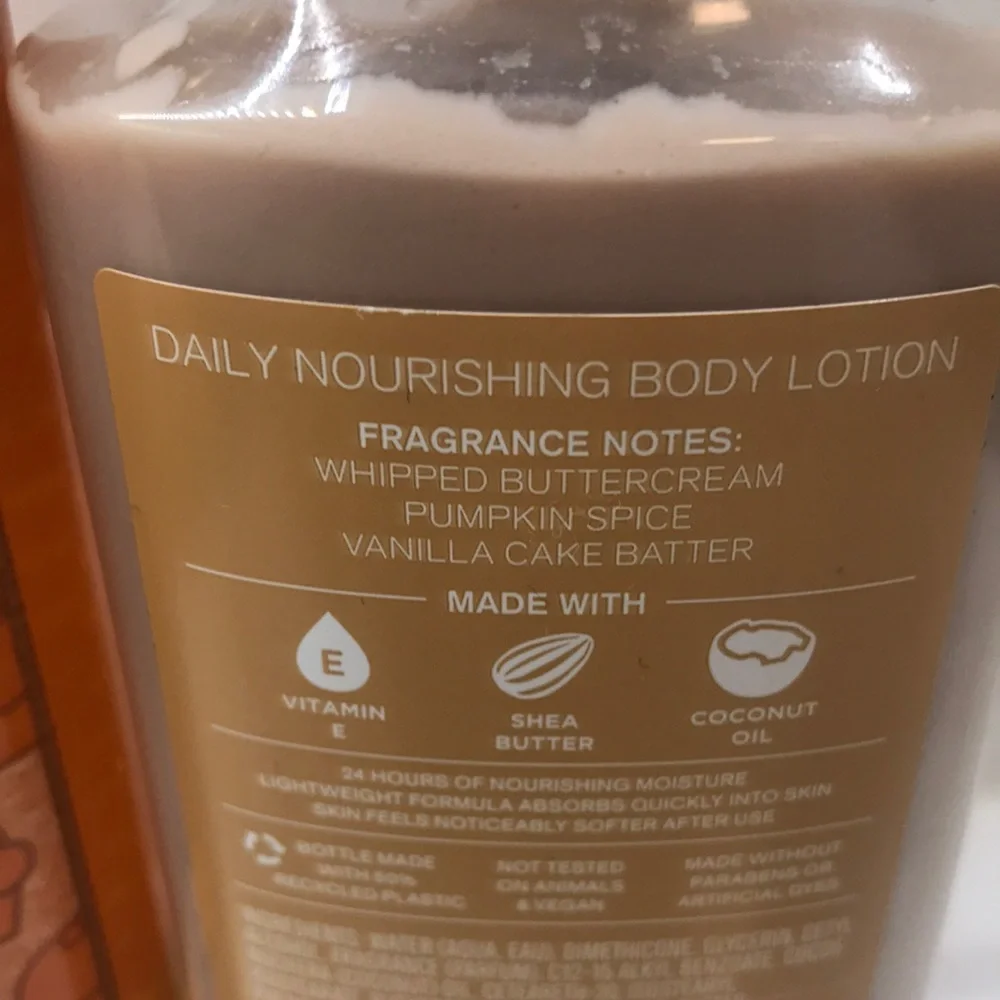 NWT!RARE!BBW Pumpkin🧁Cupcake Body Wash & Body Lotion